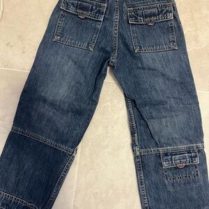 Vintage GAP - Dark Blue boys Denim Cargo Jeans